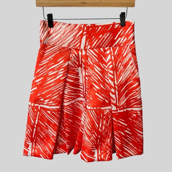 Milly Dresses & Skirts - Milly Orange White Skirt.